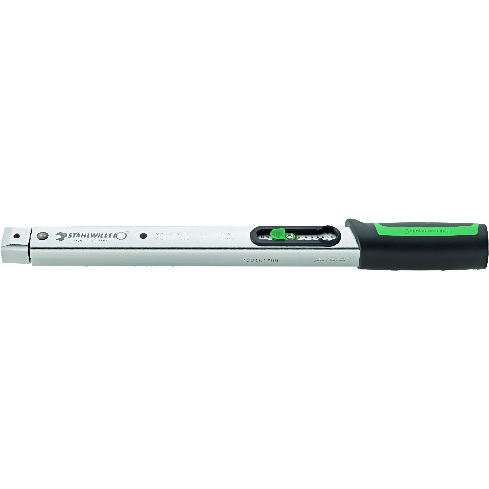 Stahlwille Manoskop Torque Wrench — 20-100 Nm, 9 x 12mm, 370mm Length, QuickRelease, Model# 730 Quick